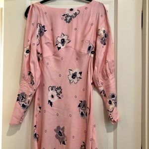 Pretty Pink Long Sleeves Dress